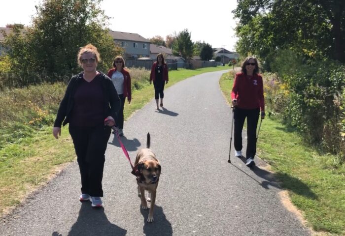 Thankful Hearts Walk team walking