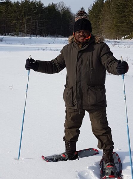 Robinson Orume has embraced Canadian winters