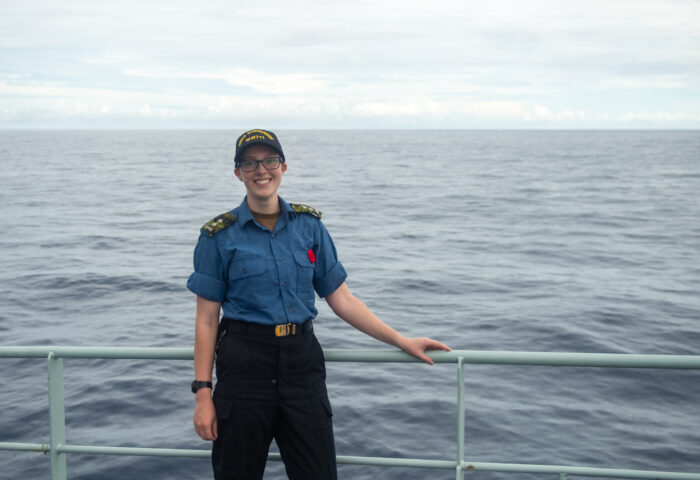Lt Sheila Tham, public affairs officer, grew up in Lindsay. Photo: The Royal Canadian Navy.